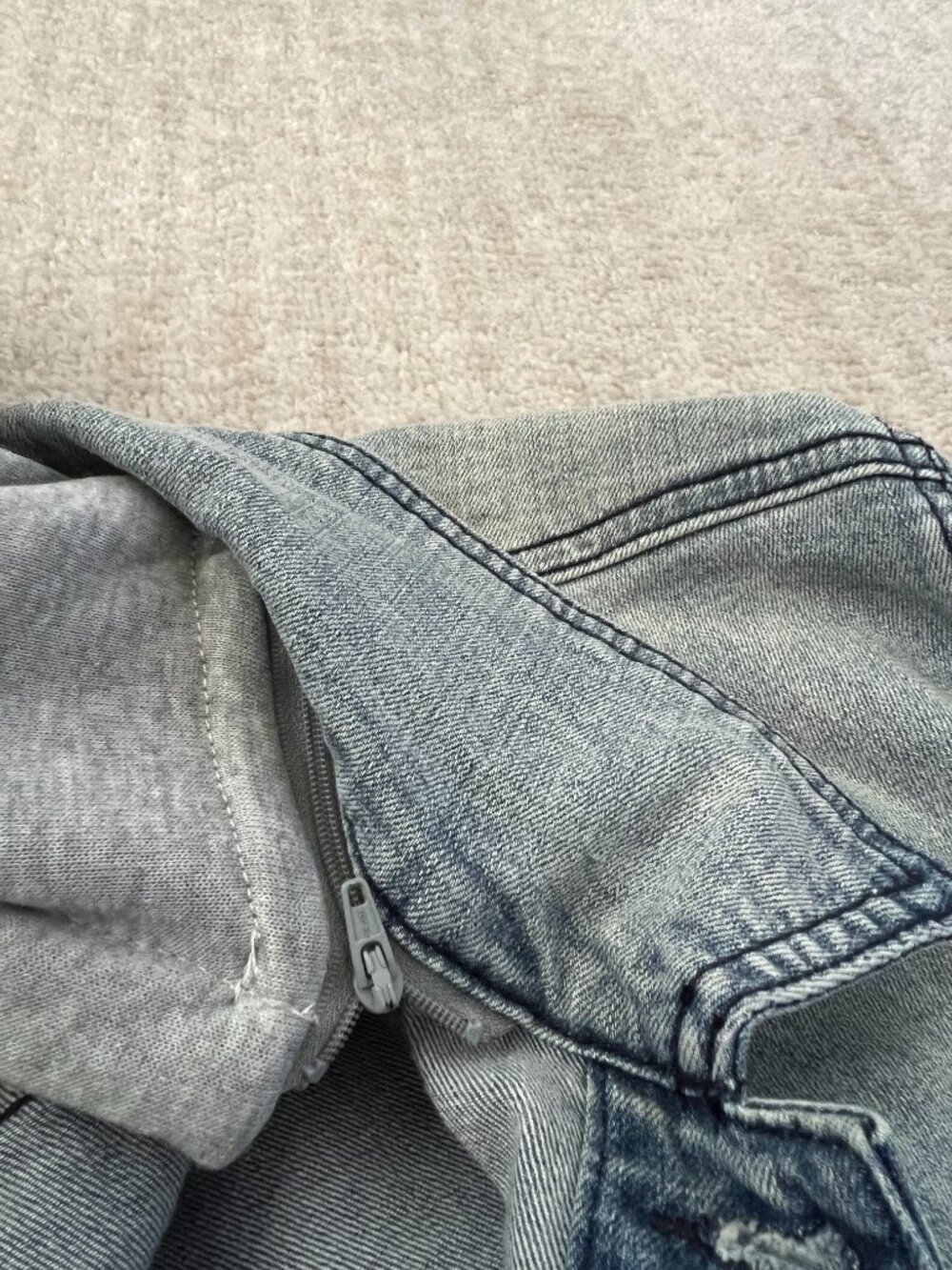 Guess Blue Hooded Jeans Denim Jacket XL - Picture 8 of 10